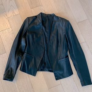 Theory goat leather jacket